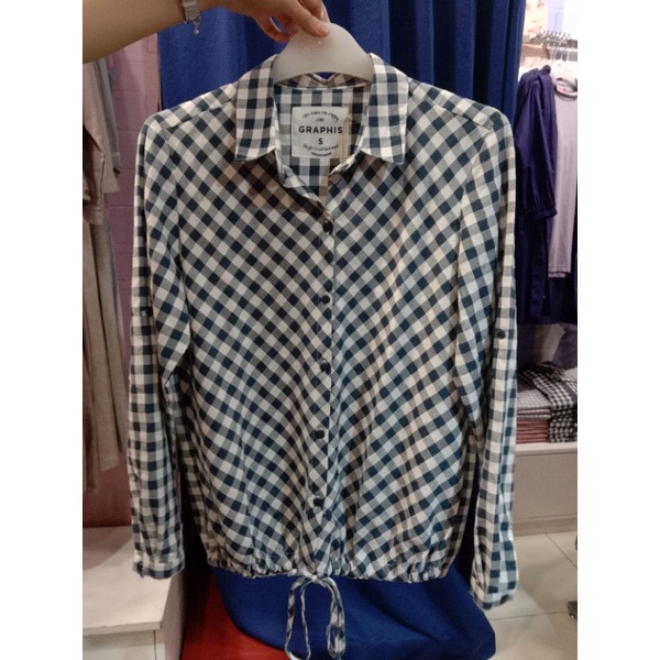 Kemeja Graphis BRAND MATAHARI Original , Kemeja cewek Graphis ORIGINAL