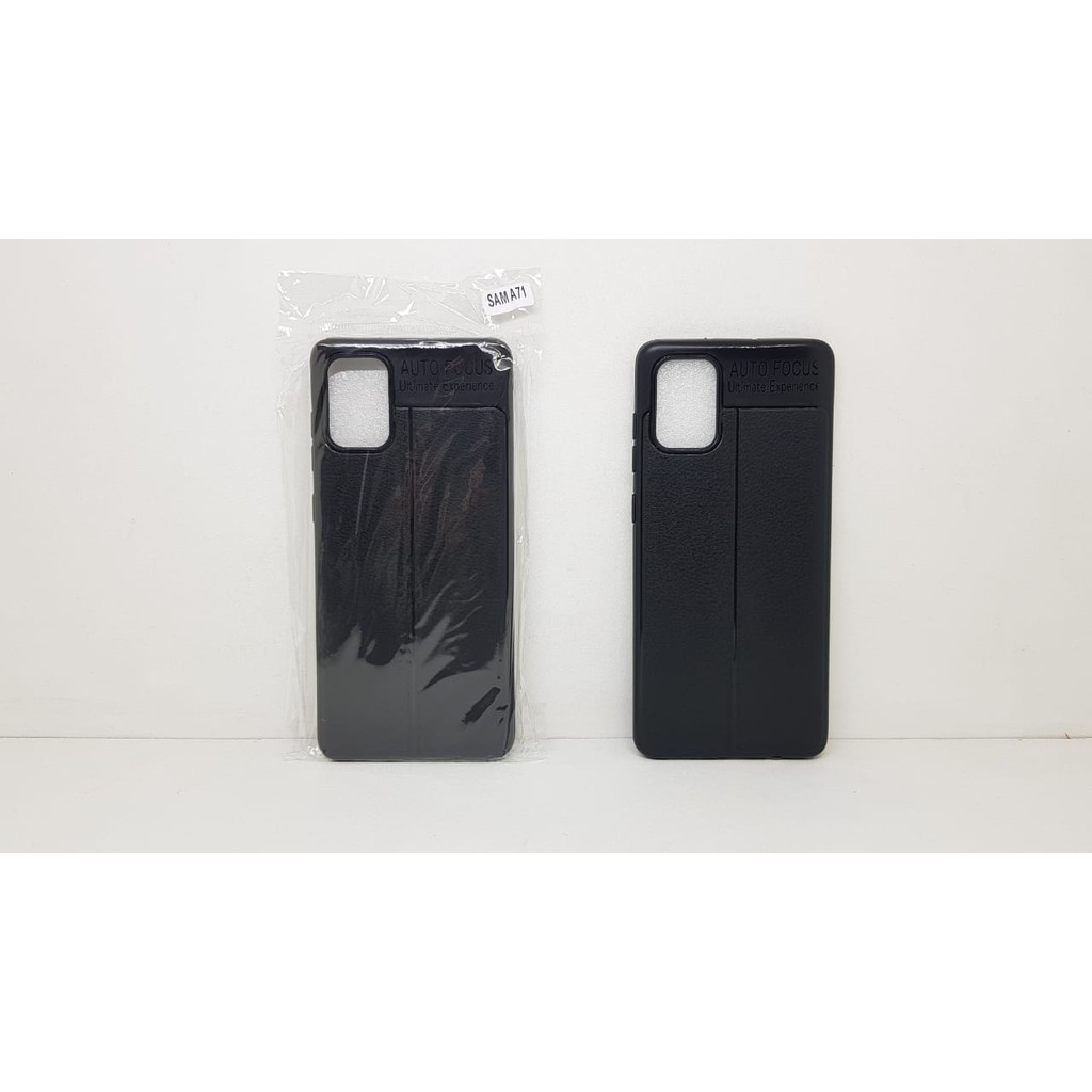 Auto Fokus Samsung A71 6.7 inchi Leather Soft Case A715F AUTOFOCUS Motif Kulit Jeruk