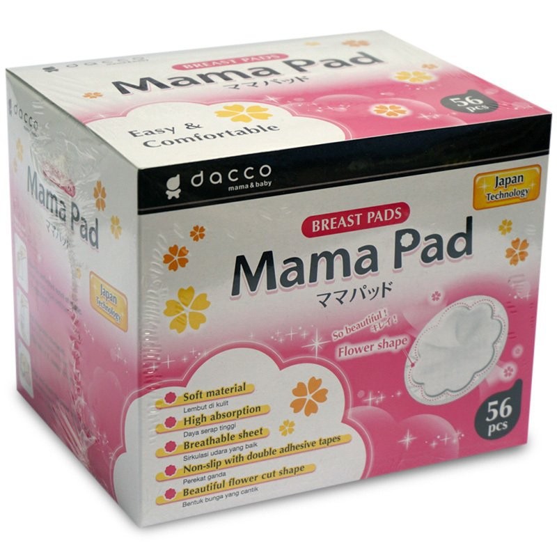 Dacco Mama Pad Breast Pad 56pcs /  Bantalan Penyerap ASI