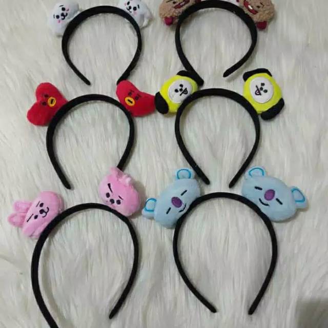 Lucky Fashion Bando BTS KPOP bando bandana karakter member BT21 tata shooky chimmy