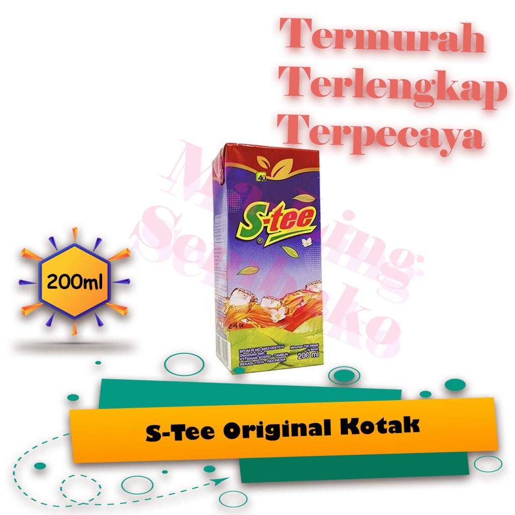 

S-TEE MINUMAN TEH MELATI 200ML, Teh Melati, Teh, Teh Kotak, Minuman, Minuman Kotak, Teh Kemasan