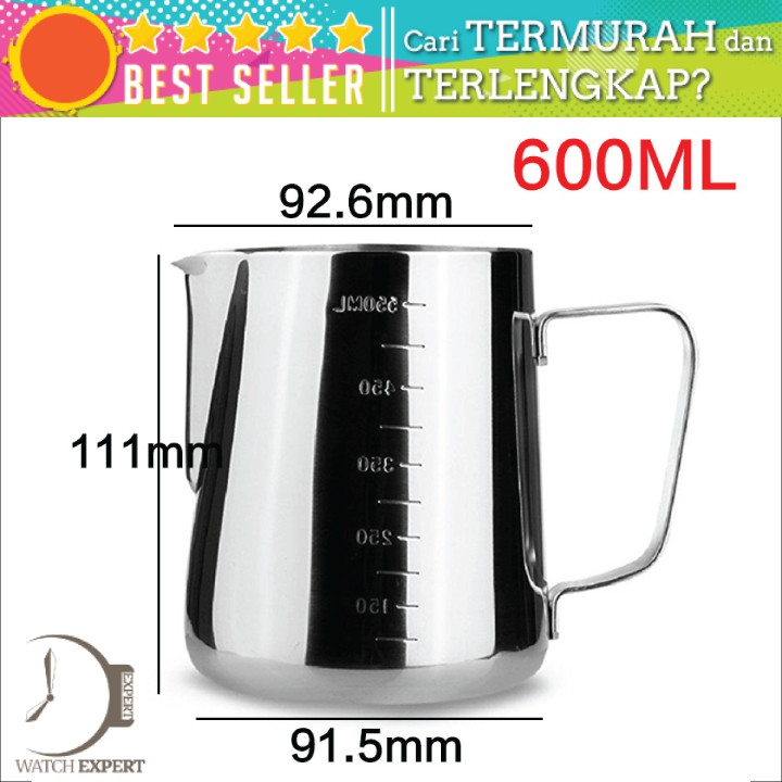 COD Gelas Pitcher Kopi Espresso 600ml Untuk Latte Art Bahan Stainless Steel