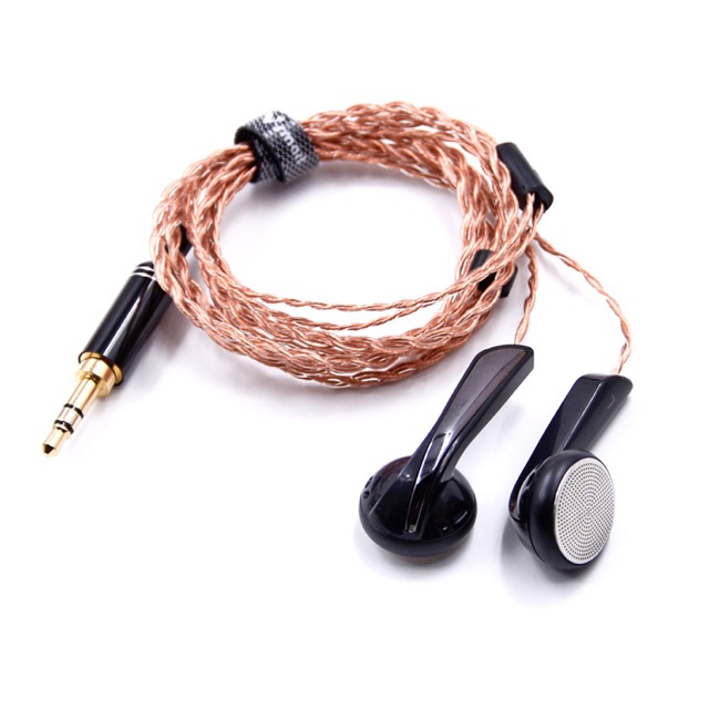 Graphene MX760 Earbud Silver Plated Cable Earphone Headset
