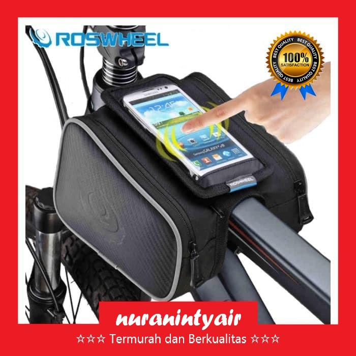 Tas Sepeda Waterproof Polyester Case Smartphone - Bicycle Bag Anti Air