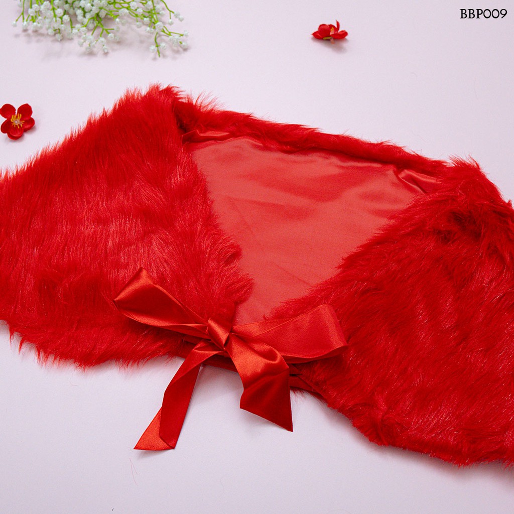 [PALING MURAH] BOLERO KARDIGAN BOLERO PENGANTIN BULU BLUDRU PREMIUM MERAH BBP009