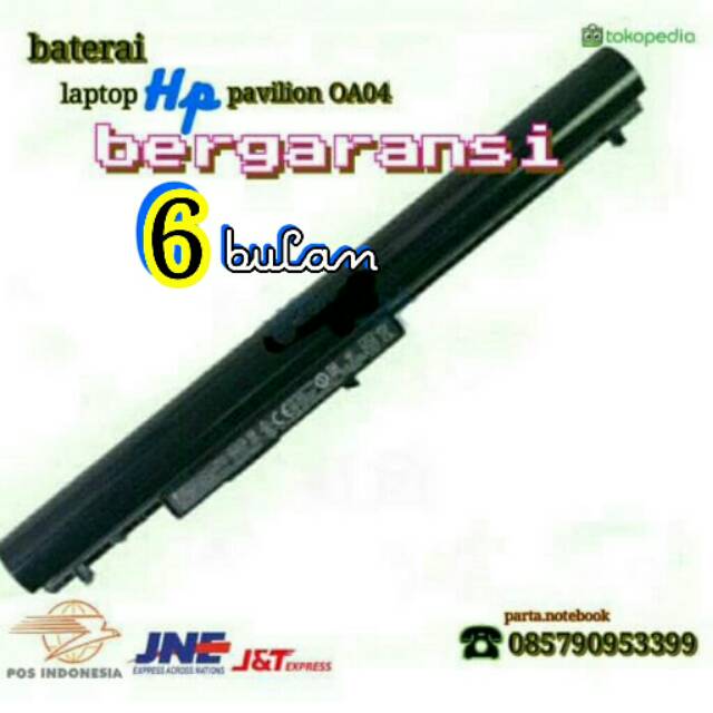 ORIGINAL baterai Hp OA04 pavilion 14-D 14-G 14-R 15-D 15-G 15-R