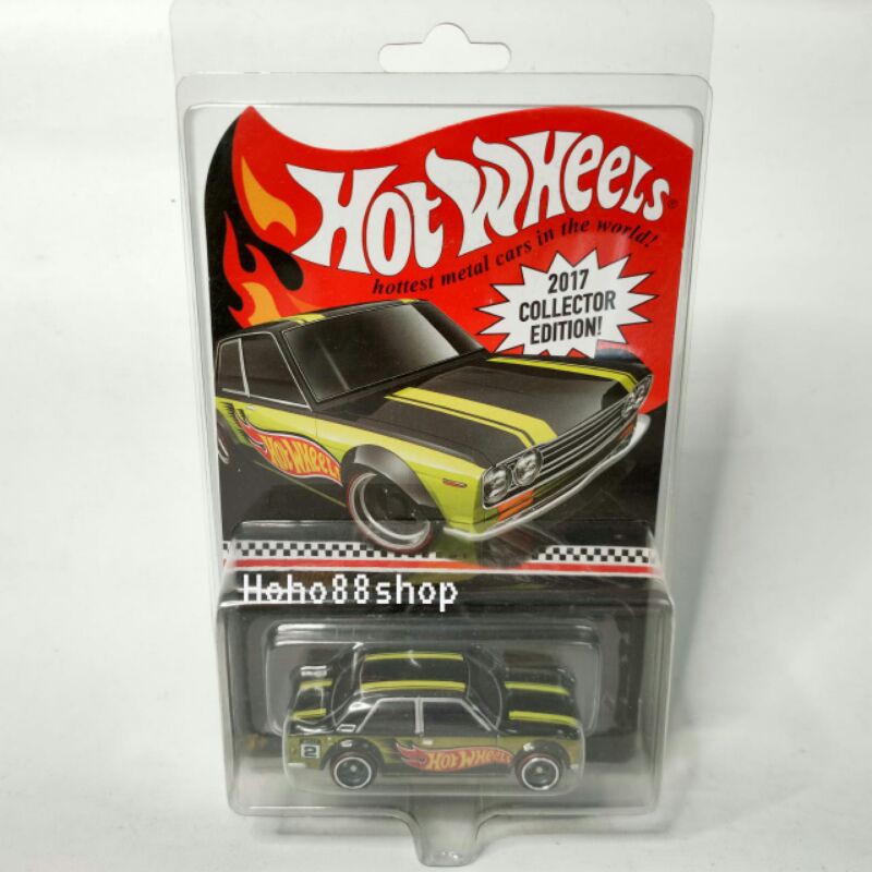 Hotwheels Skala 64 Datsun Bluebird 510 2017 collector edition