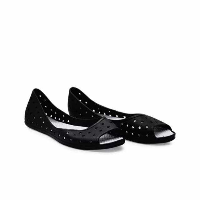 Bata Sepatu Karet Wanita Heart Peep To Black-5526402