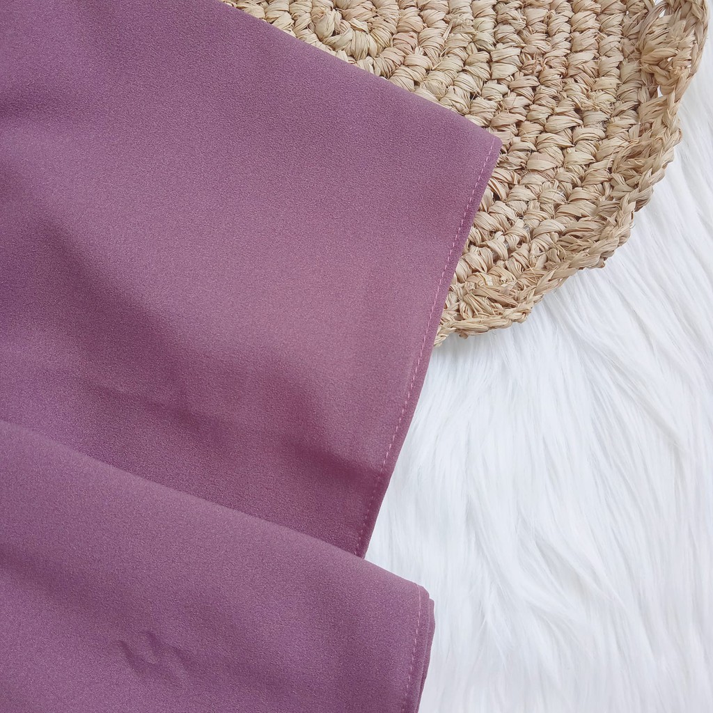 TERMURAH ! 180cmx75cm Pashmina diamond italiano  panjang termurah pashmina basic non instan-Pashmina Grape