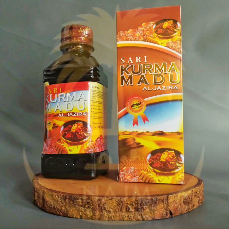 SARI KURMA MADU AL-JAZIRA [ Promo Spesial Shopee! ] Honey Dates Al-Jazira Sari Buah Kurma dengan tambahan Madu Supplement Halal Lezat biidznillah inshaallah