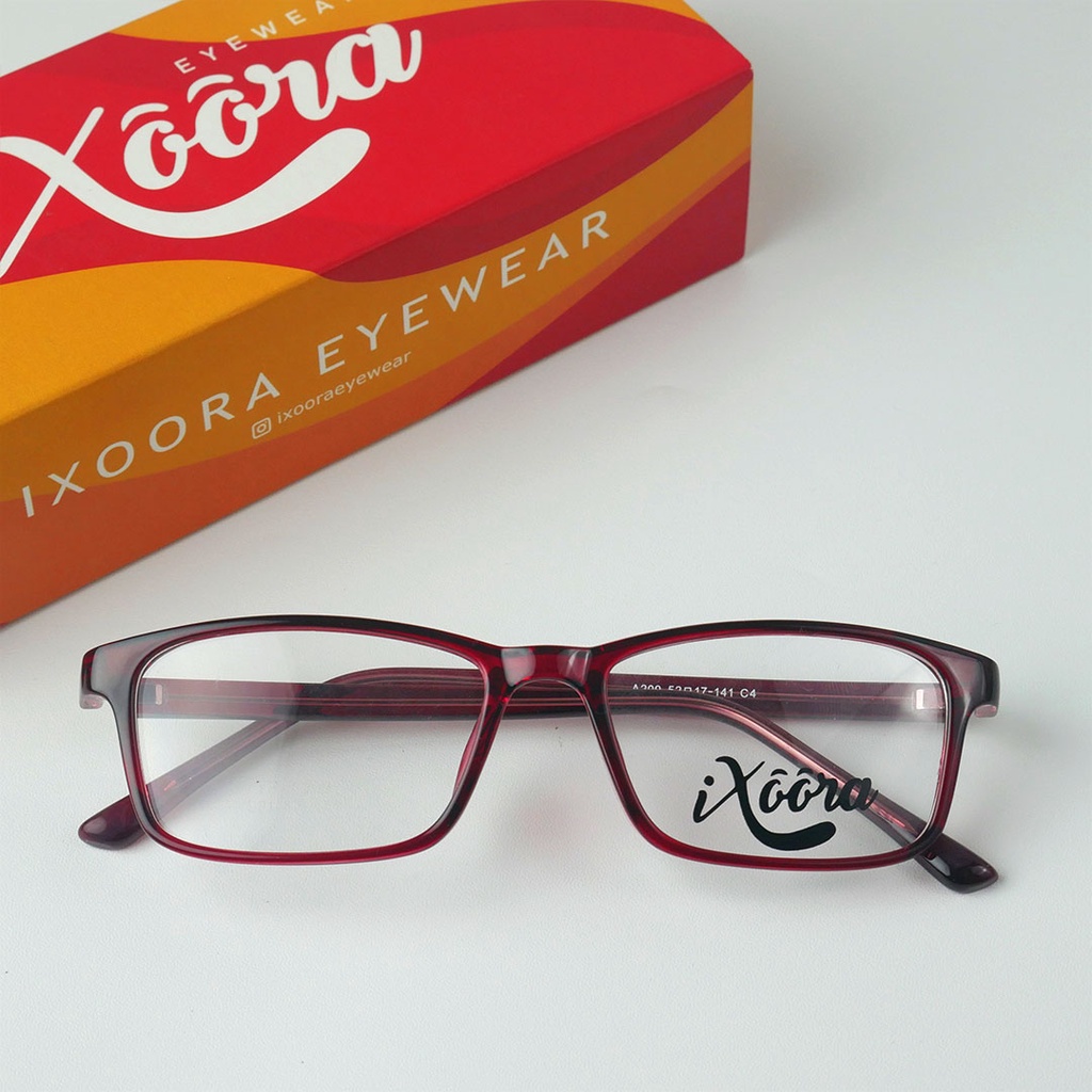 [Best Seller Paket Photocromic] Kacamata Ixoora Naraya