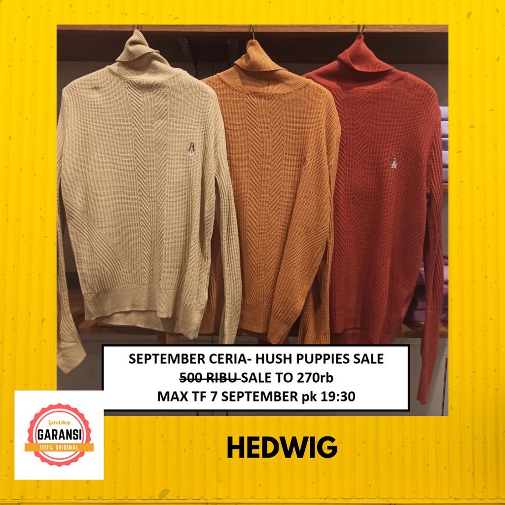 Jual Baju Sweaters Wanita Hush Puppies Hedwig Sale Ori Shopee