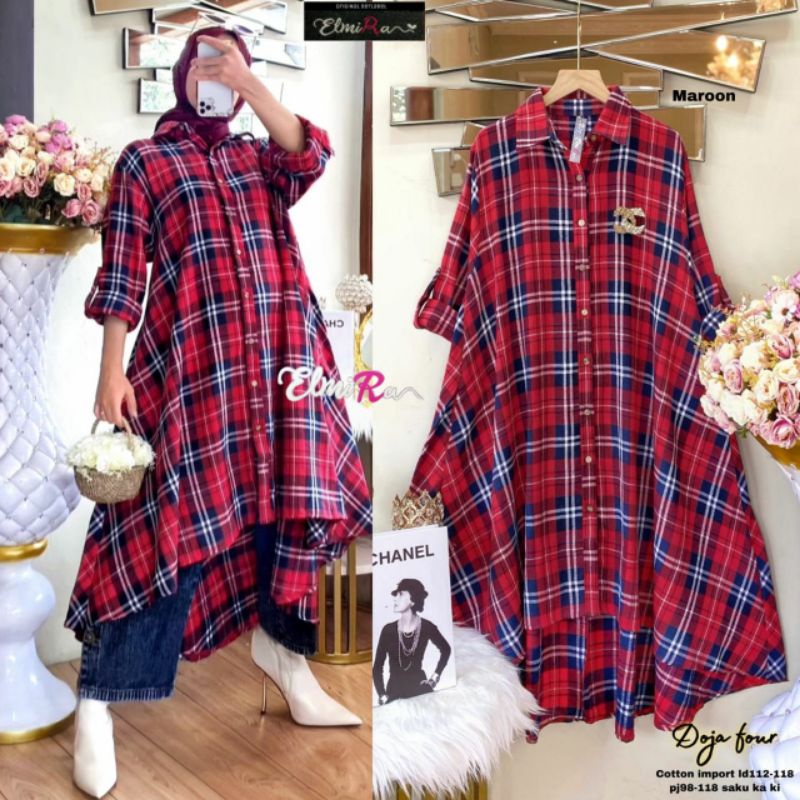 DOJA FOUR ORIGINAL BY ELMIRA / MAURA 2 TUNIK ORI BY ELLYN / TUNIK DOJA LONG TUNIK ORI BY ELMIRA (100