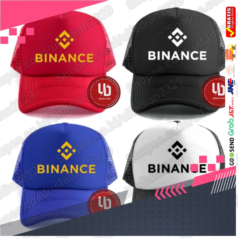 Topi BINANCE Trucker Jaring - Topi BINANCE