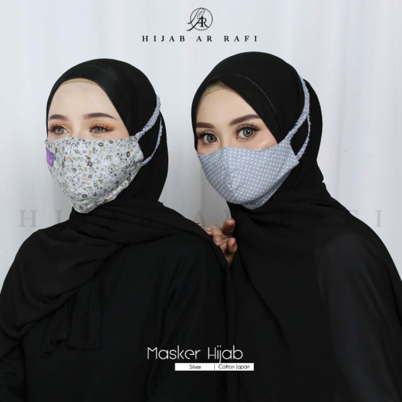 Masker Hijab Arrafi Tali Kerut #Rumah Hijab Arrafi