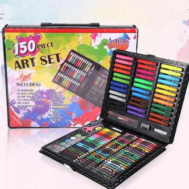 

KJJ MM - crayon art set 150 PCS in 1 Art Set Pensil Warna Crayon Full Set Alat Lukis Gulali Books Pencil Menggambar Warna Warni✤ (Paling Popular)Terlaris ➹