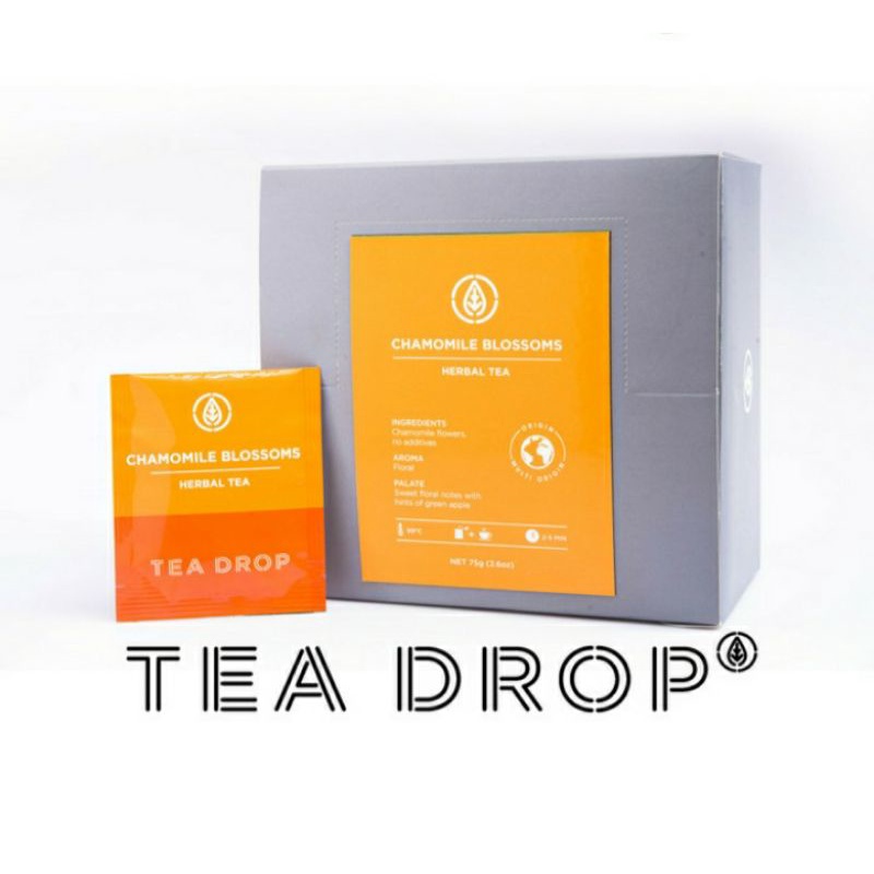 

TEA DROP loose leaf/flower tea & tea bags 250gr & 125 gr - daun bunga teh/teh saset 50 sachet