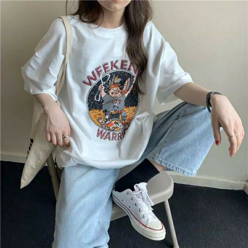 Arifirn Kaos Oversize Warrior - Kaos Wanita | Baju Wanita Murah