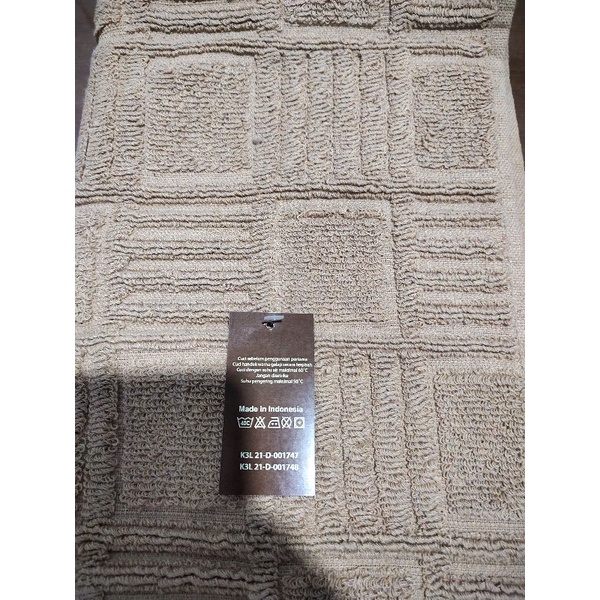 KESET KAKI DESAIN NATURAL BY BOSTON HOME PREMIUM  HANDUK 40 X 60 CM    / KESET HANDUK, SERBA GUNA  dll