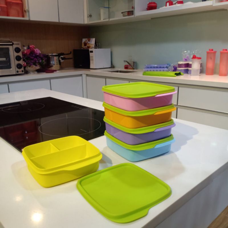 Lolly tupperware/kotak makan bersekat
