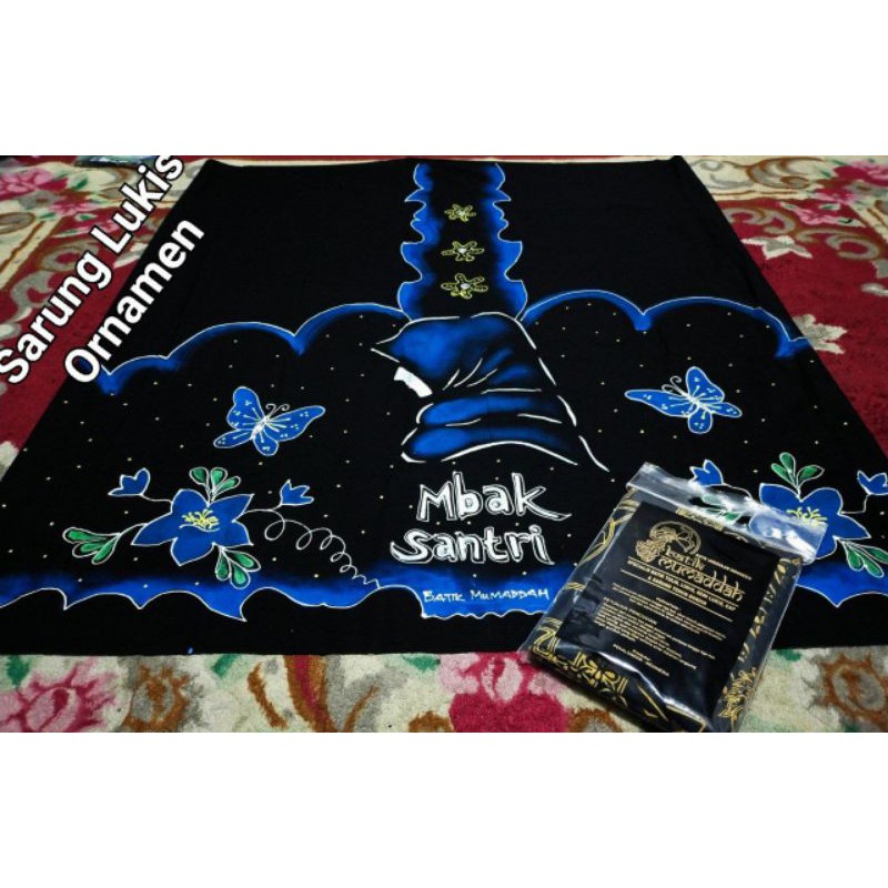 SARUNG MBAK SANTRI / SARUNG LUKIS ORNAMEN MBAK SANTRI