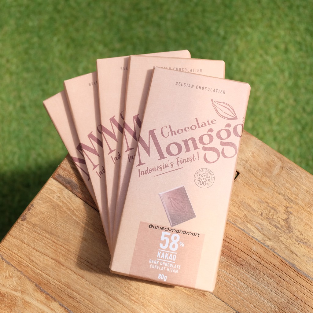 

Cokelat / Chocolate Monggo 58% KAKAO 80 gr