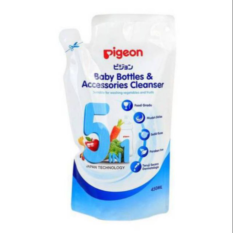 PIGEON BABY BOTTLES &amp; ACCESSORIES CLEANSER/Laundry Datergent 500ML BOTOL /450ML REFFIL Sabun pencuci botol