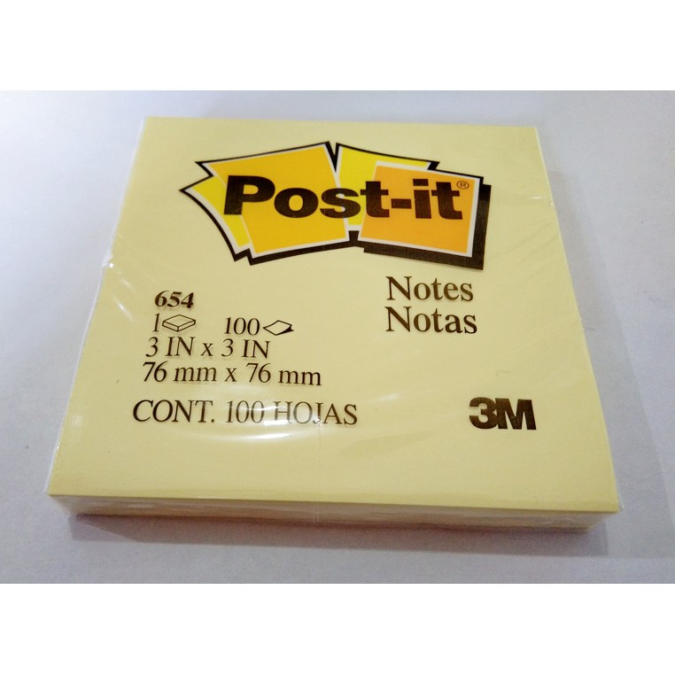 

3M Post-it 654 Notes Yellow ( 3 Pad / 3 Pcs )