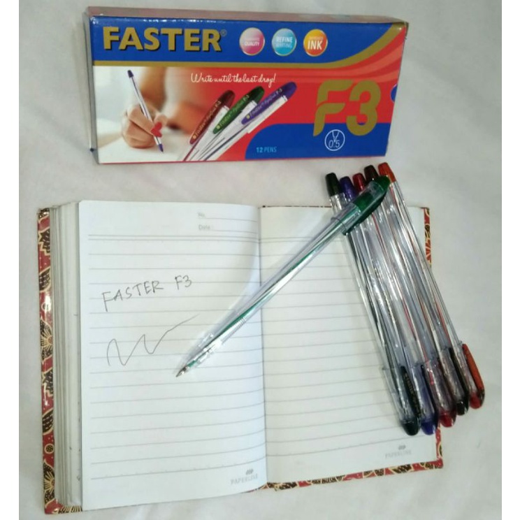 

Ballpoint/Pulpen FASTER F3 0.5mm (Ecer)