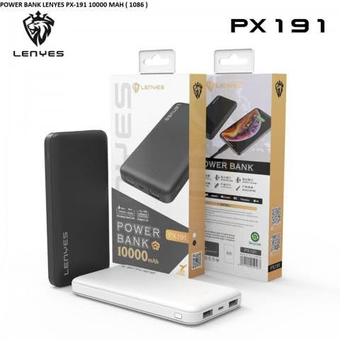 Original Power Bank lenyes PX 191 10000mah Real kapasitas