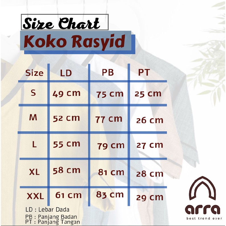 Baju Koko Muslim Couple Anak dan Dewasa Series Rasyid Original Brand Arra