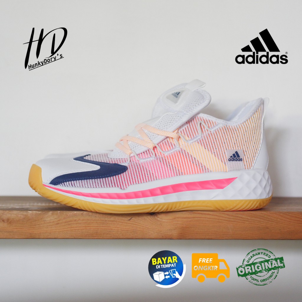 Sepatu Basket Adidas Pro Boost Low GCA "White Solar Gold" Original