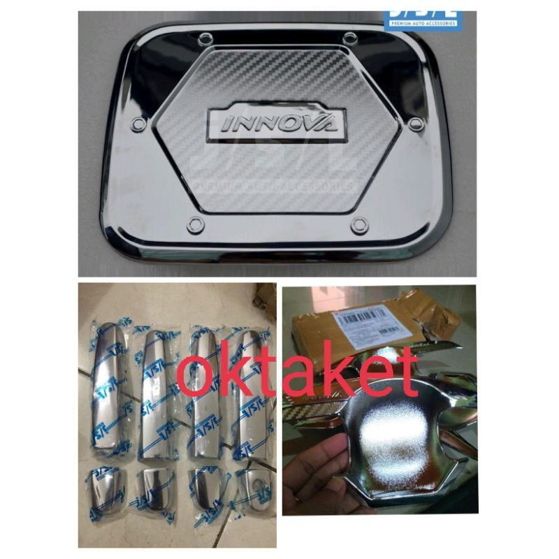 paket puter handle tank grand innova hitam chrome jsl