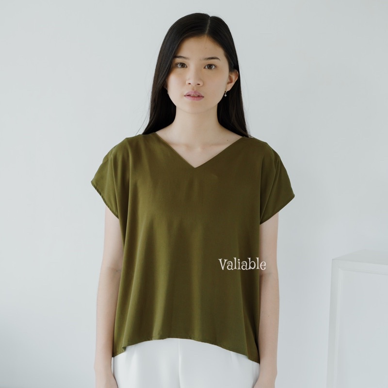 Basic Vneck Blouse