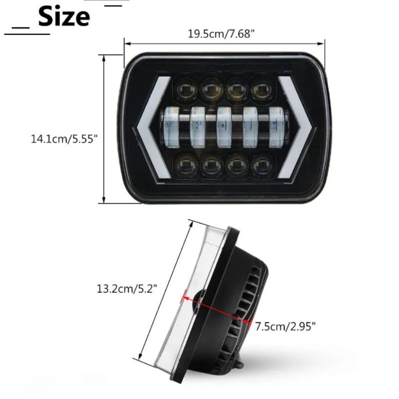daymaker Feroza L300 kijang taff  kotak 6 x 7 cm 85 watt