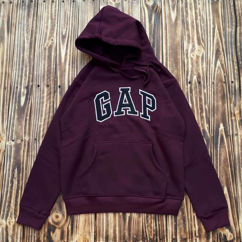 JAKET HOODIE : GAP MAROON