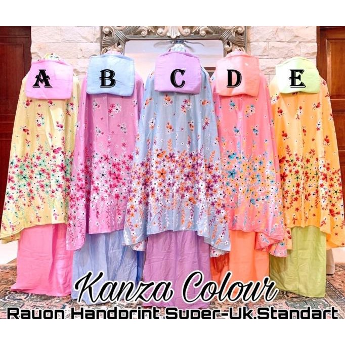 Mukena Kain Katun Rayon Bali Murah Adem Jumbo Dewasa Motif Warna