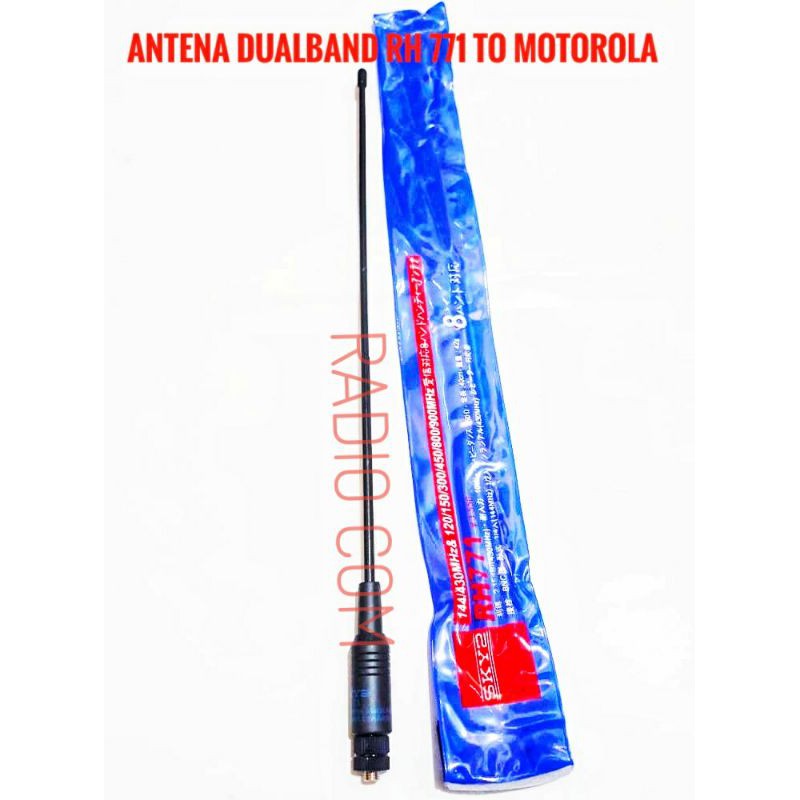 ANTENA HT MOTOROLA CP1300 CP1660 GP328 GP338 GP2000 GP3188 GP308 XIR P3688 VHF UHF DUALBAND RH771 RH 771