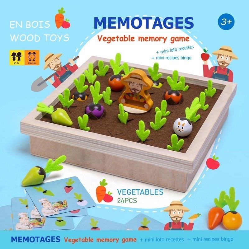 Memotages vegetable memory games sayur mainan edukasi