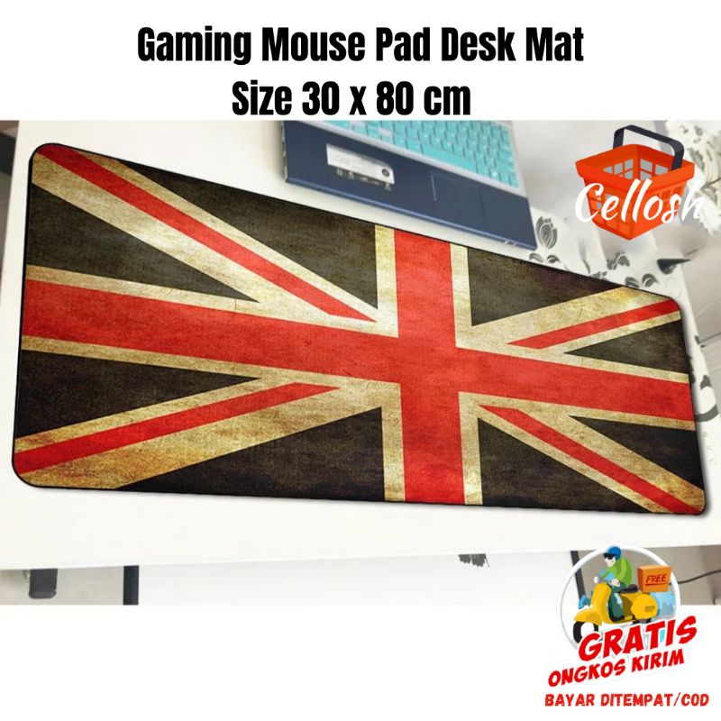 Gaming Mouse Pad Gaming UK Flag Size 30 x 80 cm - MP004