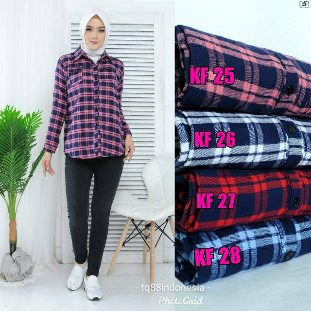 Kemeja flanel cewek/kemeja flanel /kemeja kotak cewek/hem/kemeja cewek/kemeja kotak/boyfriend shirt