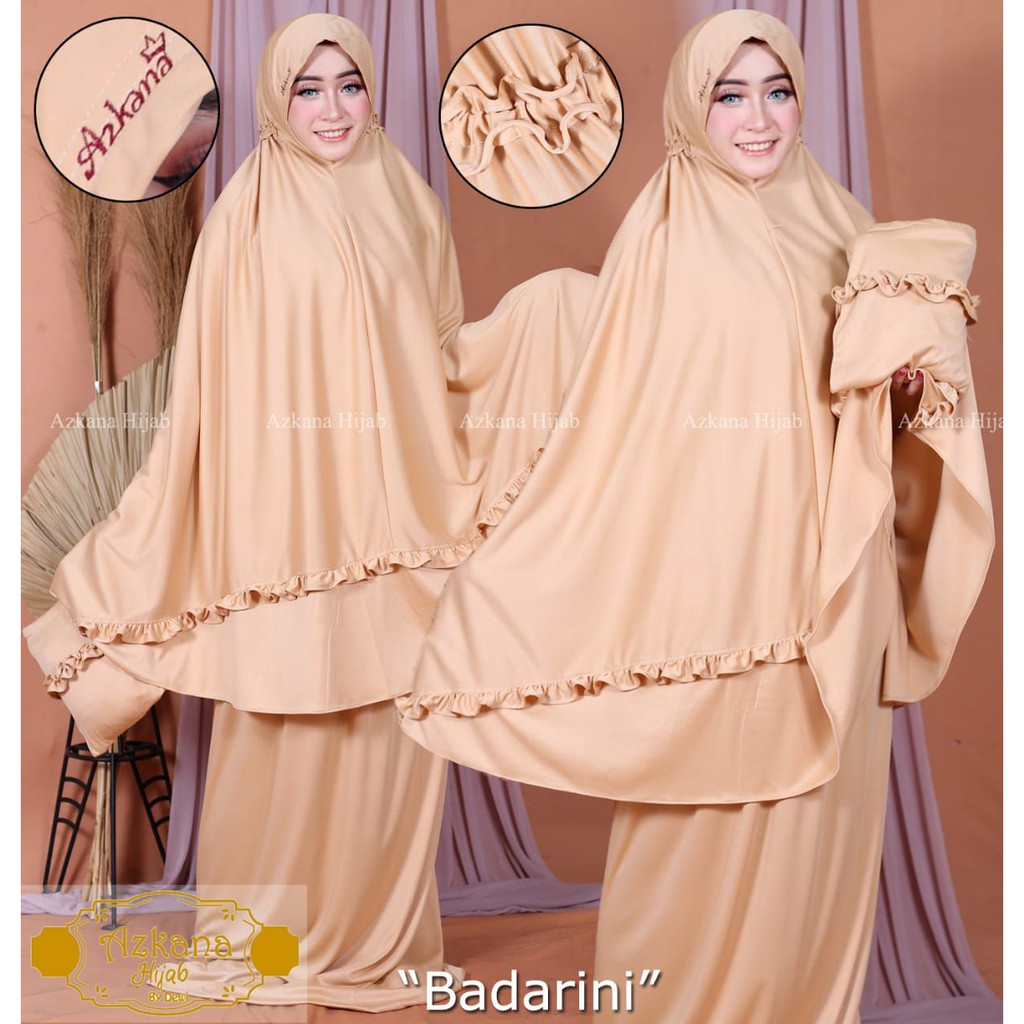 MUKENAH CANTIK BADARINI JERSEY ORI AZKANA MUKENA MURAH MUKENA CANTIK