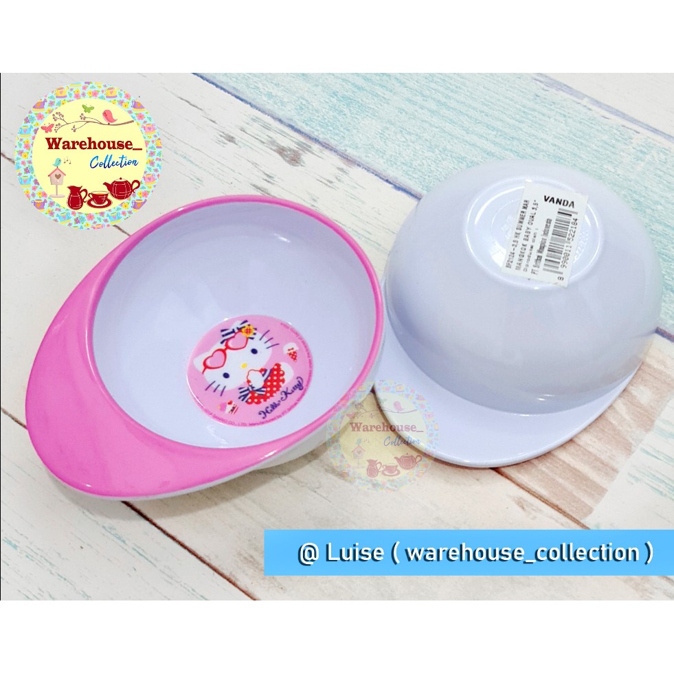PIRING KECIL/PIRING BESAR/MANGKOK/PIRING MUKA HELLO KITTY SUMMER MARINE-Mangkok baby 3,5in