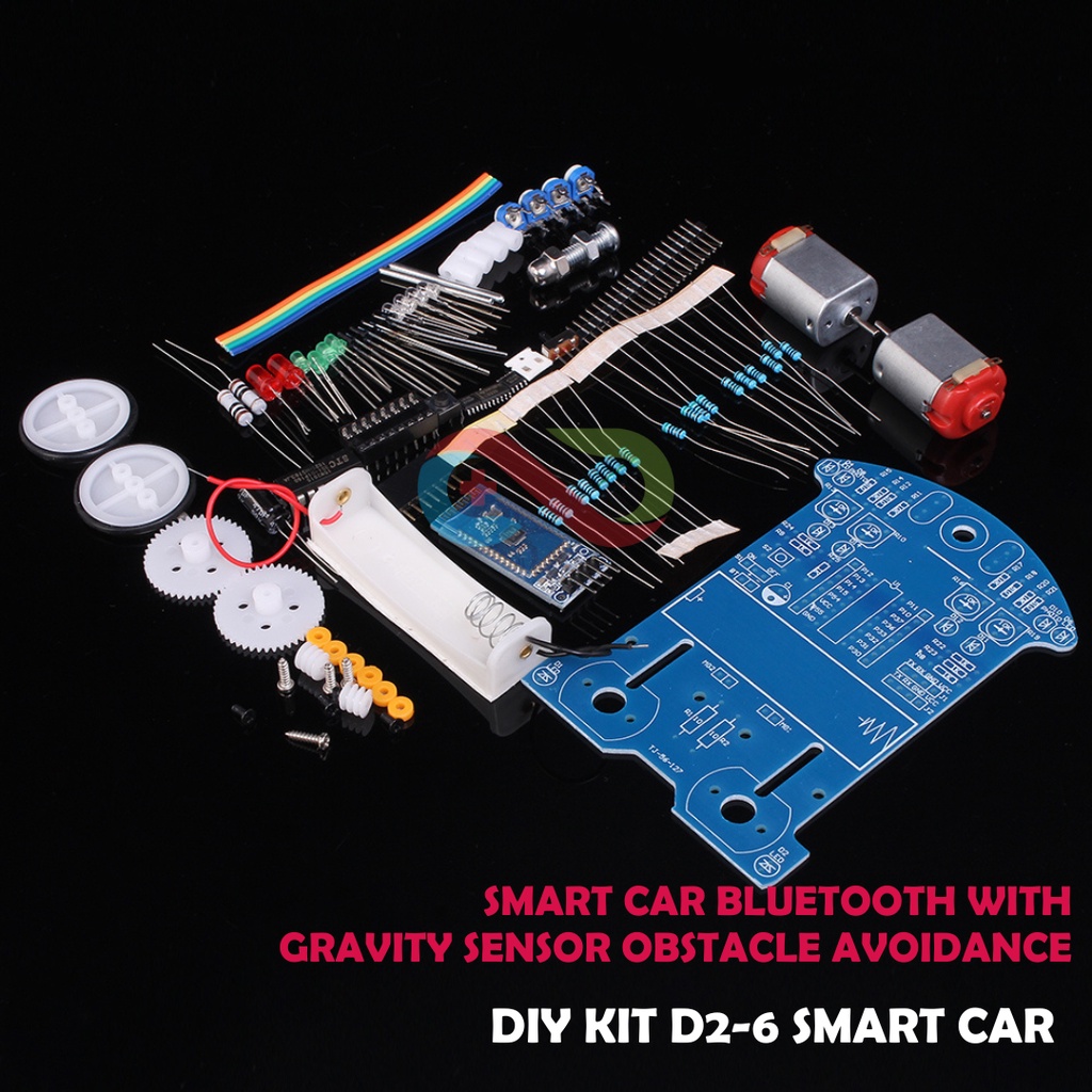 D2-6 DIY KIT SMART CAR BLUETOOTH WITH GRAVITY SENSOR OBSTACLE AVOIDANCE