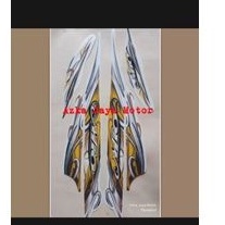 STIKER STRIPING YAMAHA MIO SMILE WARNA PUTIH TAHUN 2011