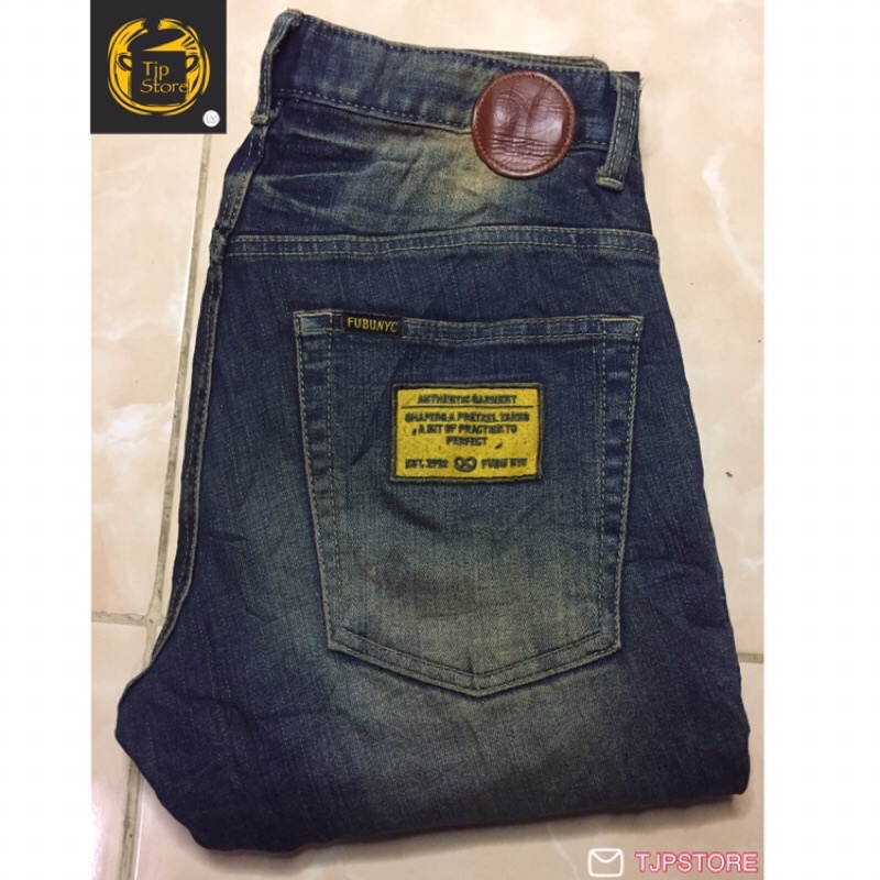 Celana Jeans Denim Second Bekas Branded pl Fubu Size 28