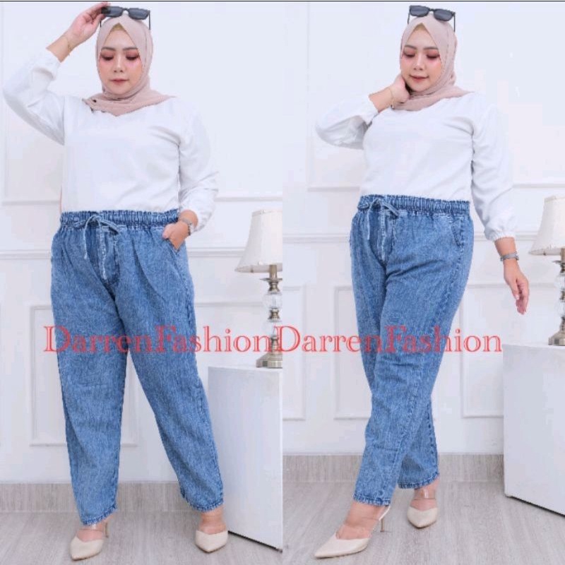 Celana Panjang Wanita  Baggy Jumbo XXXL fit 4L Untuk Wanita Dewasa . BAGGY EXTRA JUMBO POLOS