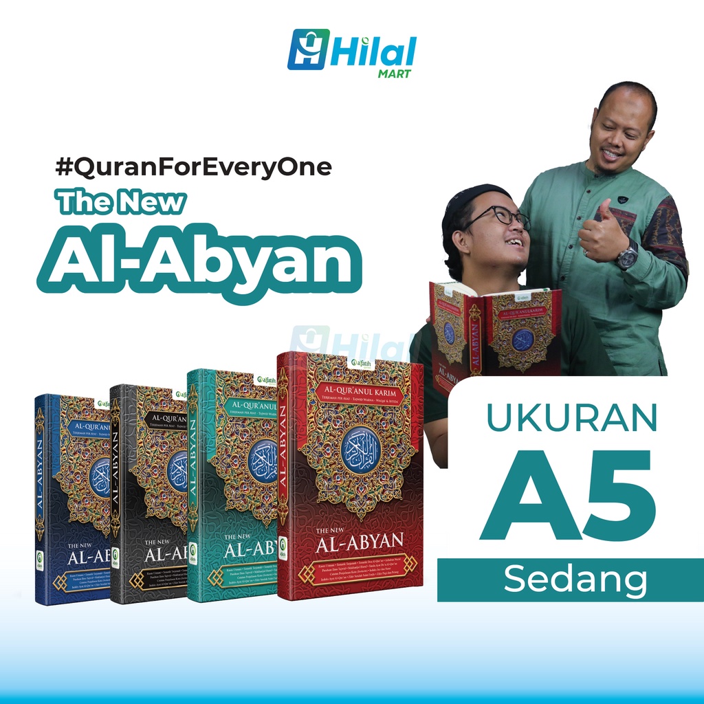Al Quran terjemah per ayat alquran tajwid warna rasm utsmani waqof ibtida sedang AL-ABYAN A5