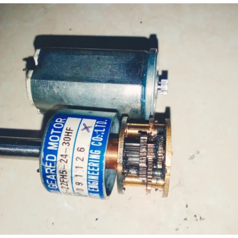 DC MINI MOTOR 12-24v 345rpm as panjang