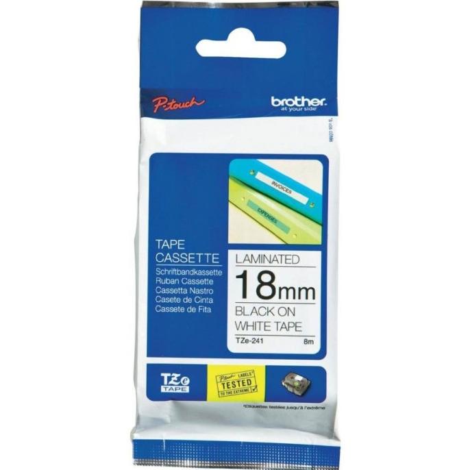 

(BISA COD) BROTHER TZE 241 TZE241 LABEL TAPE CARTRIDGE TINTA PITA 18MM BLACK FREE ONGKIR Kode 31